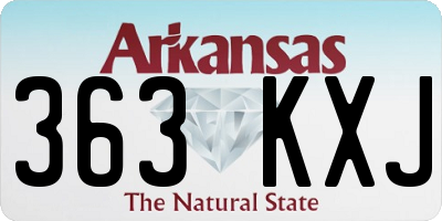 AR license plate 363KXJ