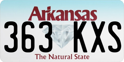 AR license plate 363KXS