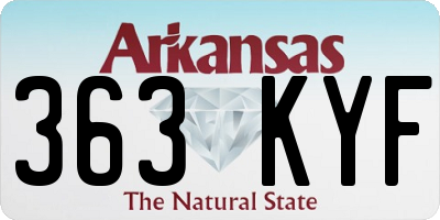 AR license plate 363KYF