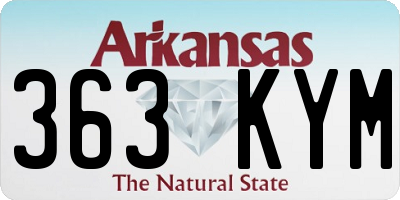AR license plate 363KYM