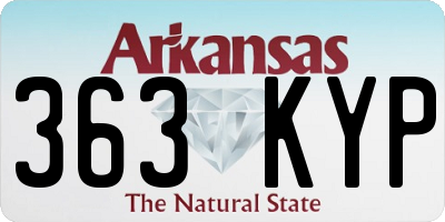 AR license plate 363KYP