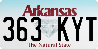 AR license plate 363KYT
