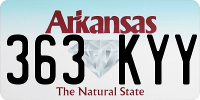 AR license plate 363KYY