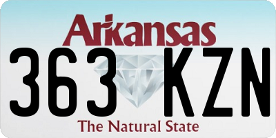 AR license plate 363KZN