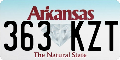 AR license plate 363KZT