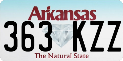 AR license plate 363KZZ