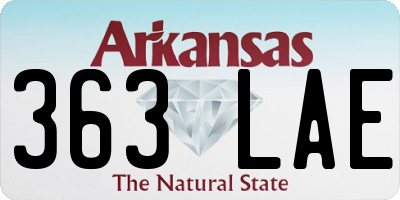 AR license plate 363LAE