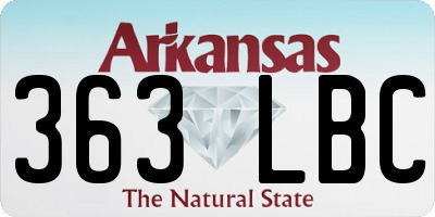AR license plate 363LBC