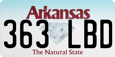 AR license plate 363LBD