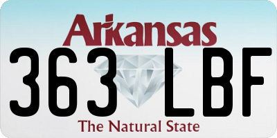 AR license plate 363LBF