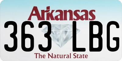 AR license plate 363LBG