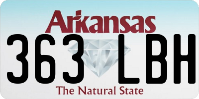 AR license plate 363LBH