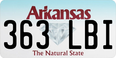 AR license plate 363LBI