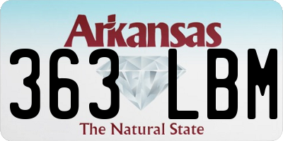 AR license plate 363LBM