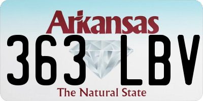 AR license plate 363LBV