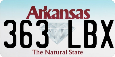 AR license plate 363LBX