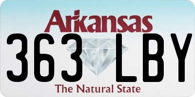 AR license plate 363LBY
