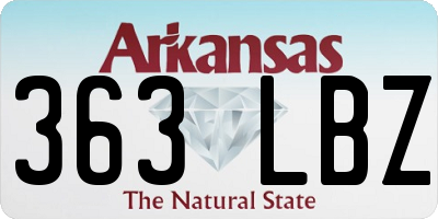 AR license plate 363LBZ