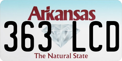 AR license plate 363LCD