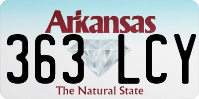 AR license plate 363LCY