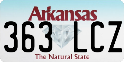 AR license plate 363LCZ