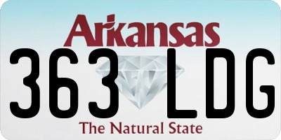 AR license plate 363LDG