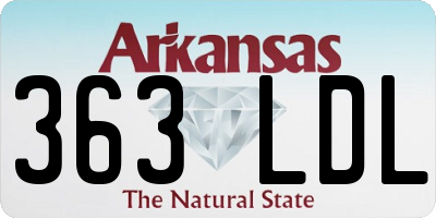 AR license plate 363LDL