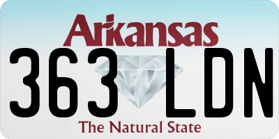 AR license plate 363LDN