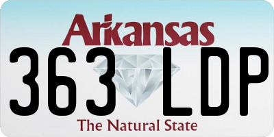 AR license plate 363LDP