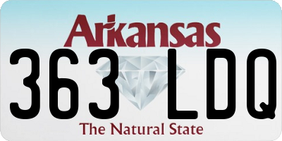 AR license plate 363LDQ