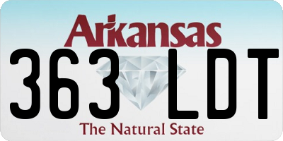 AR license plate 363LDT