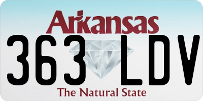 AR license plate 363LDV