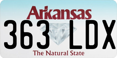 AR license plate 363LDX