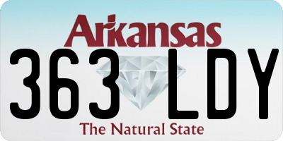 AR license plate 363LDY