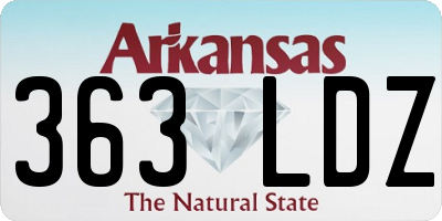 AR license plate 363LDZ