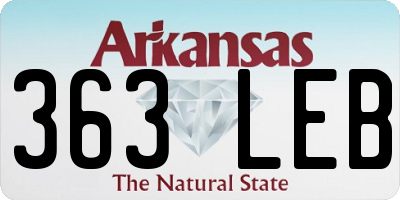 AR license plate 363LEB