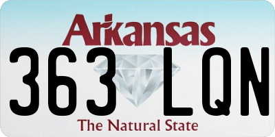 AR license plate 363LQN