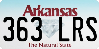 AR license plate 363LRS
