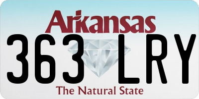 AR license plate 363LRY