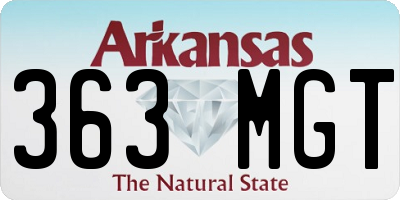 AR license plate 363MGT