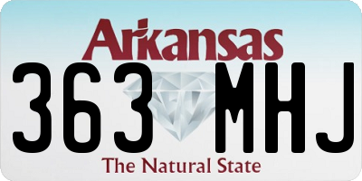 AR license plate 363MHJ