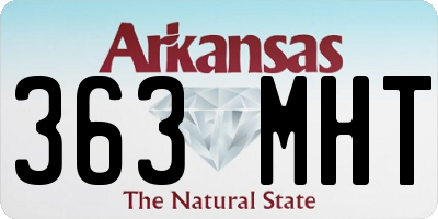 AR license plate 363MHT