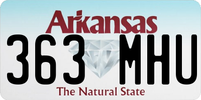 AR license plate 363MHU