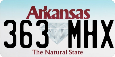 AR license plate 363MHX