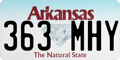 AR license plate 363MHY