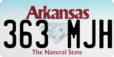AR license plate 363MJH