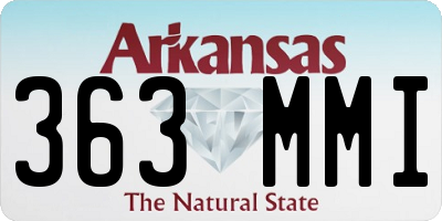 AR license plate 363MMI