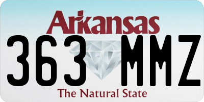 AR license plate 363MMZ