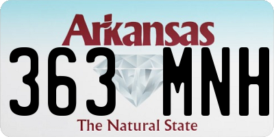 AR license plate 363MNH