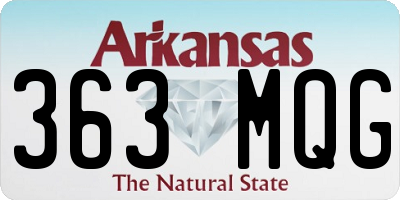AR license plate 363MQG